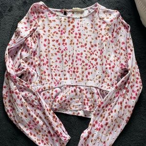 Altar’d State Lilac Floral Blouse